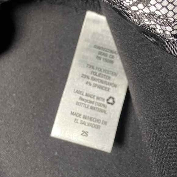 Metaphor Dress Pants Black Size 2 Short Petite Flat Front Wide Leg Boot Cut - Picture 5 of 6